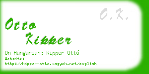 otto kipper business card